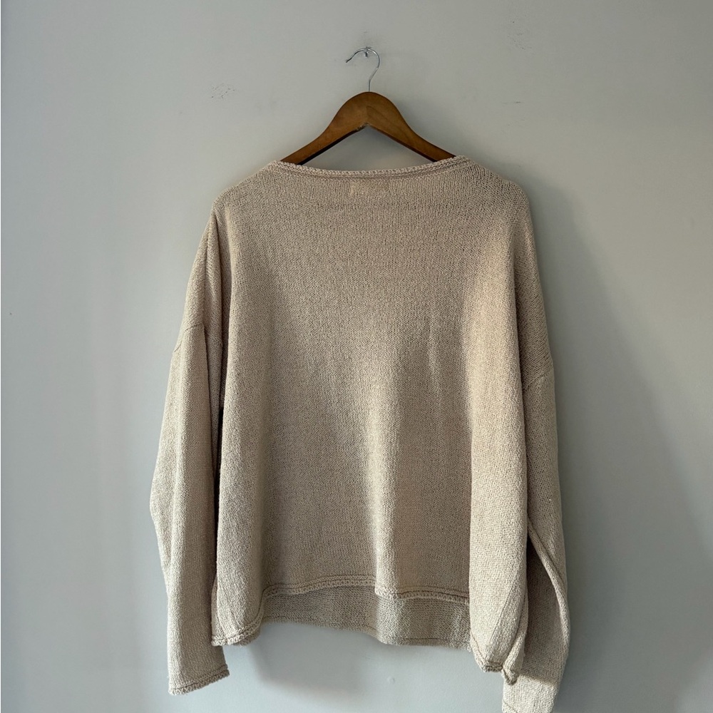 Listicle Women's Beige/Cream Knit Sweater Lounge Set Size Large - Picture 2 of 12